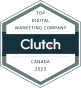 Pickering, Ontario, Canada agency Search Engine People wins Top Digital Marketing Company Canada 2023 - Clutch award