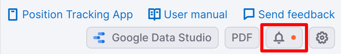 position tracking notifications