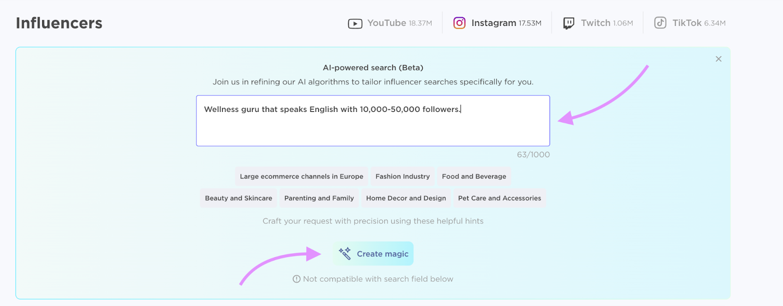 Influencer Analytics influencer discovery