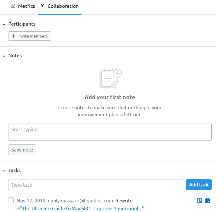 User Collaboration in the Content Analyzer tool