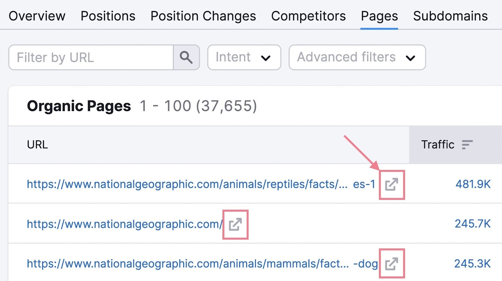 organic research open pages