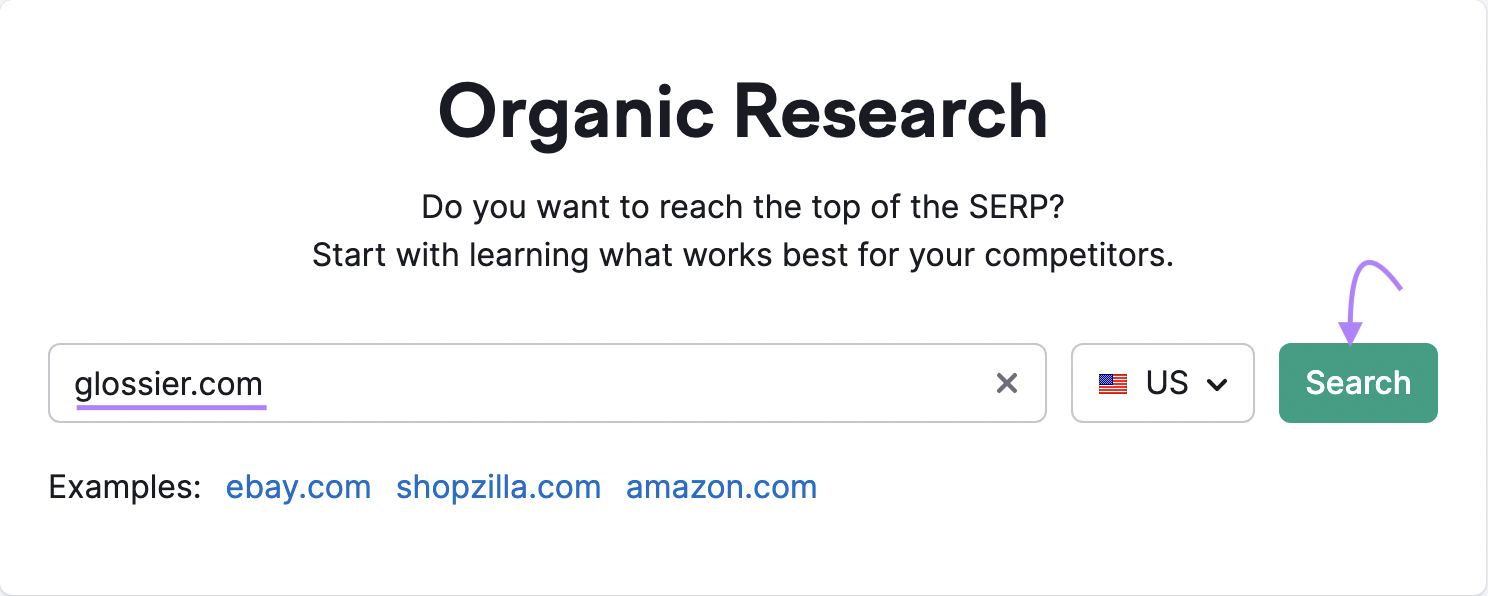 Organic Research tool