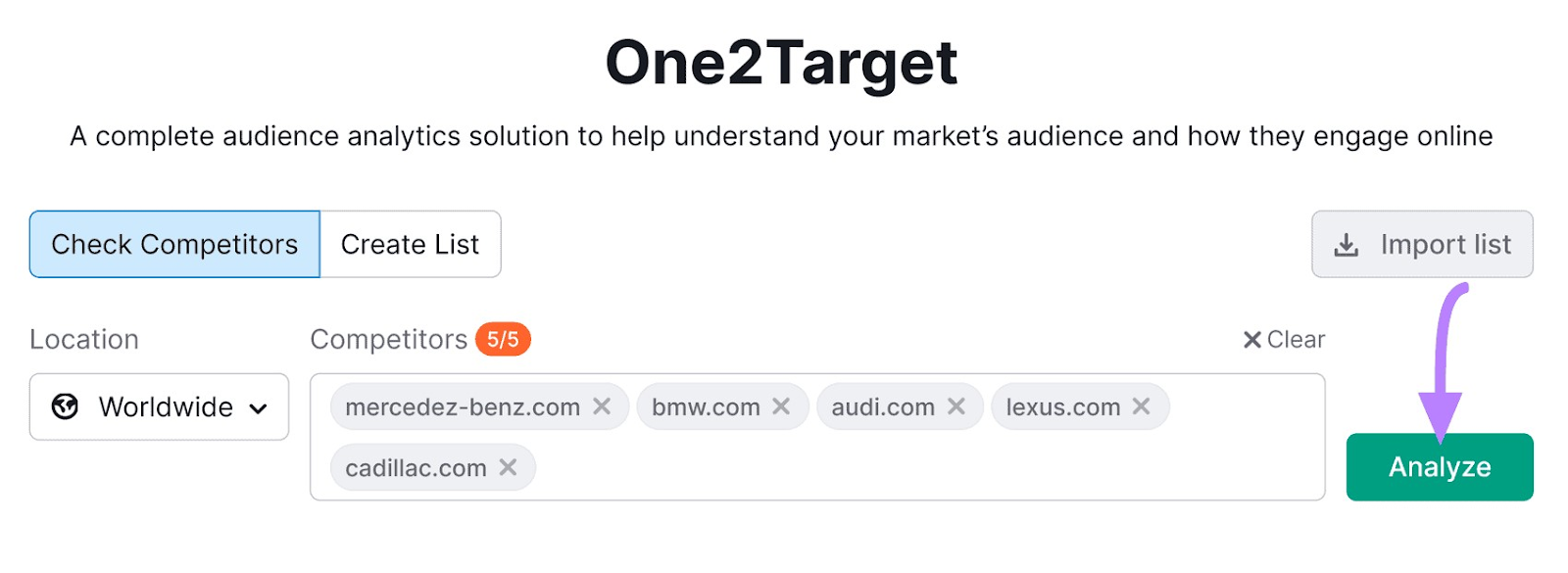 One2Target tool