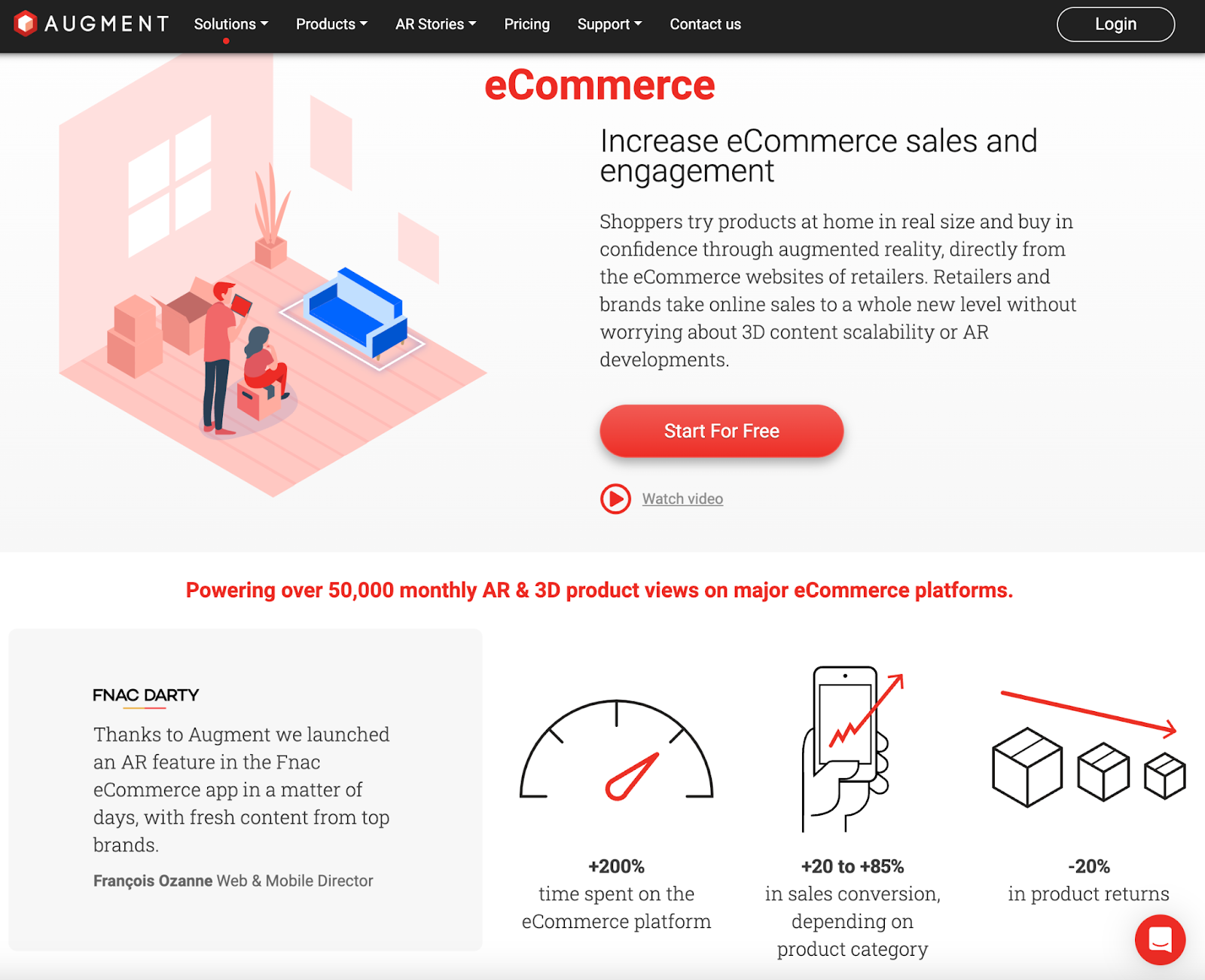 Augment's 3D imaging ecommerce tool