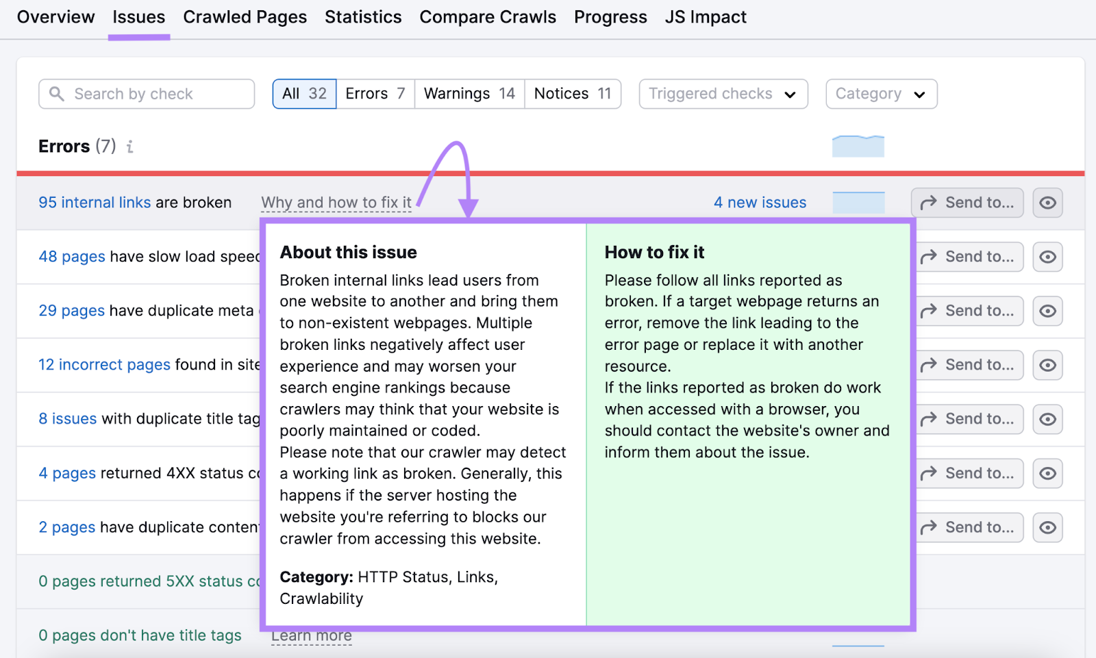 Broken internal links issue explained, and how to fix it