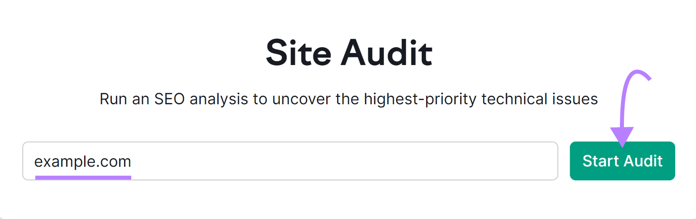 Site Audit tool