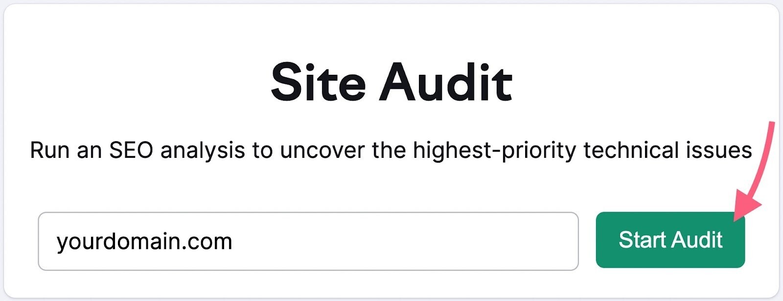 Site Audit tool