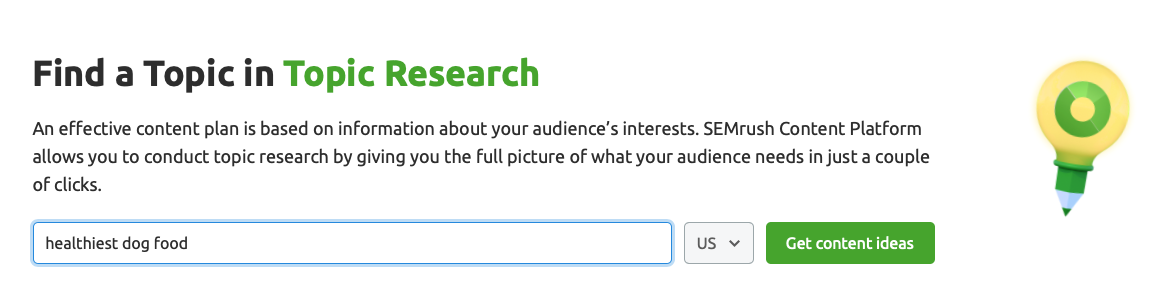 SEMrush Topic Research