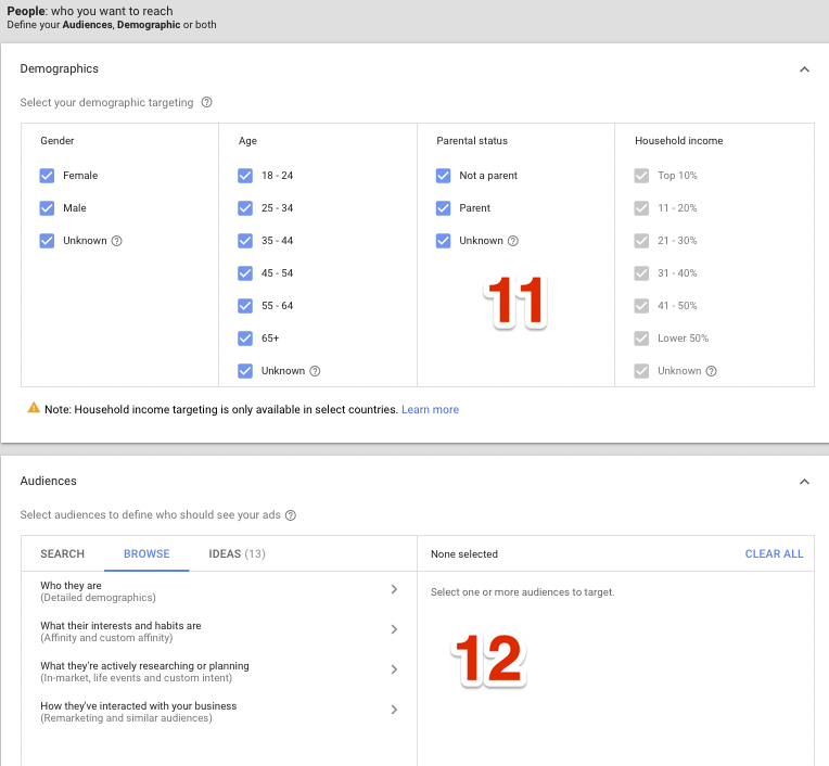 YouTube Video Ad Sequencing Campaign