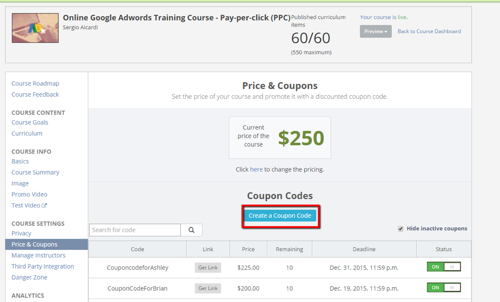 Udemy Coupon Code