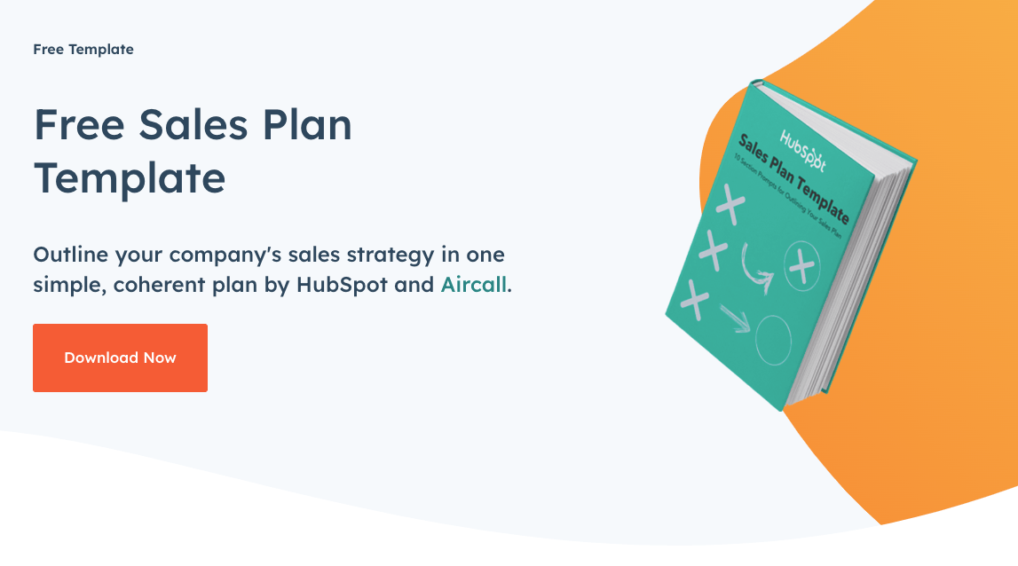 HubSpot's Free Sales Plan Template