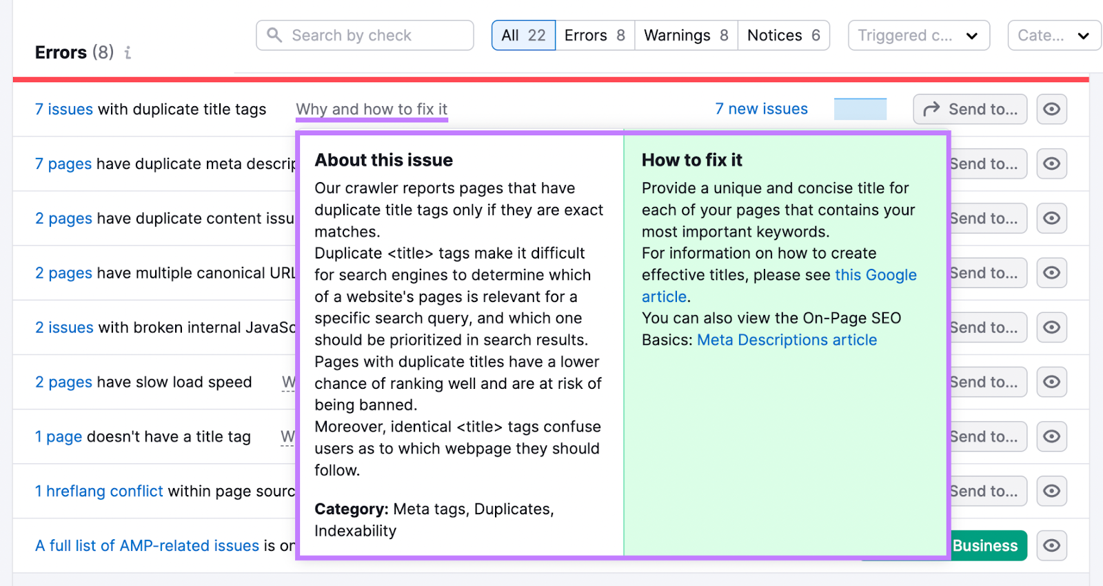 Why and how to fix duplicate title tags issue